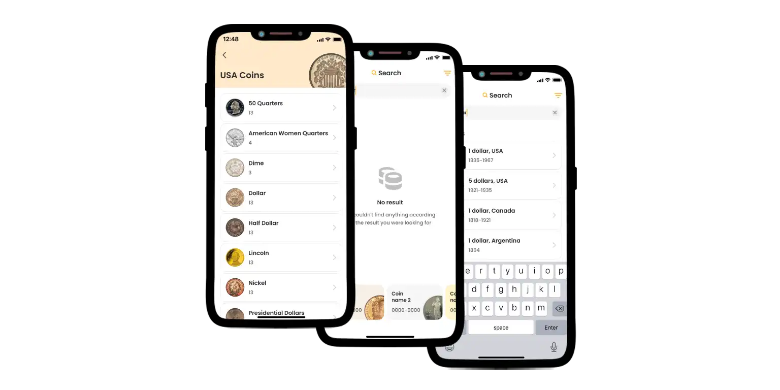 Functions of the Coin ID Scanner app.
